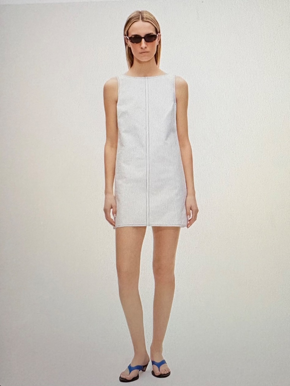 NWT J Crew Contrast-stitch Billie dress in double cotton poplin